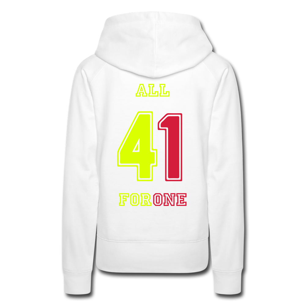 ALL FOR ONE TriColor Edition Hoodie Women - Weiß