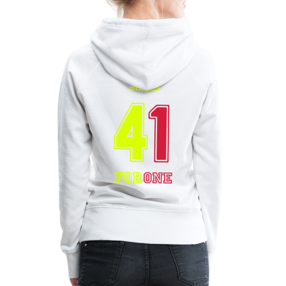 ALL FOR ONE TriColor Edition Hoodie Women - Weiß