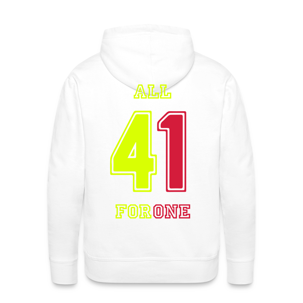 ALL FOR ONE TriColor Edition Hoodie Men - Weiß