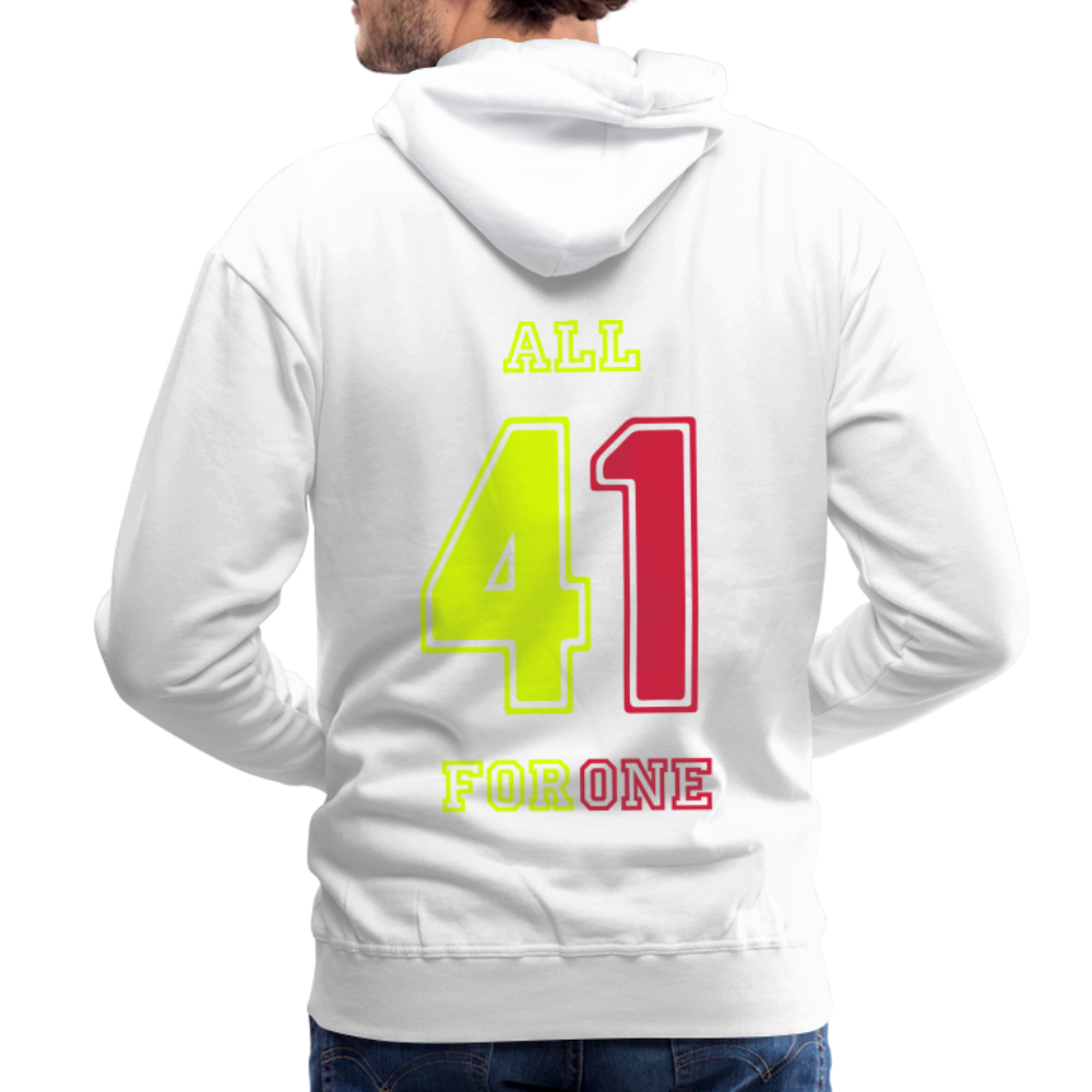 ALL FOR ONE TriColor Edition Hoodie Men - Weiß