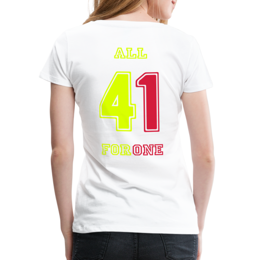 ALL FOR ONE TriColor Edition T-Shirt Women - Weiß