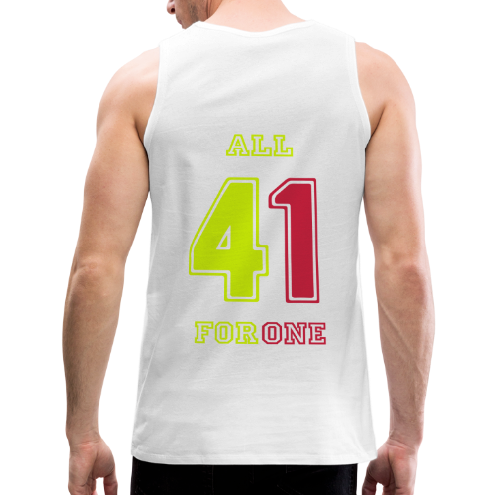 ALL FOR ONE TriColor Edition Tank Top Men - Weiß