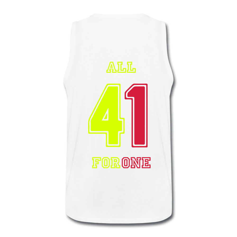 ALL FOR ONE TriColor Edition Tank Top Men - Weiß