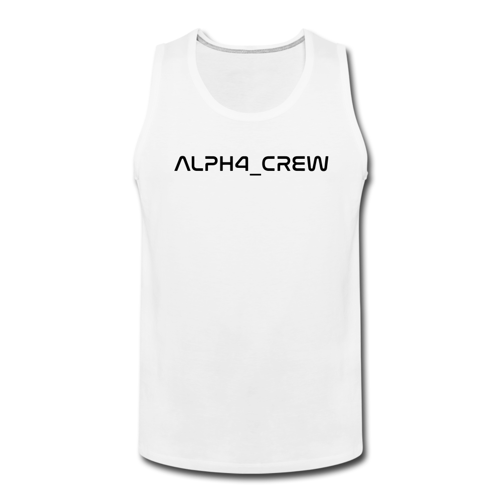 ALL FOR ONE Classic Edition White&Black Tank Top Men - Weiß