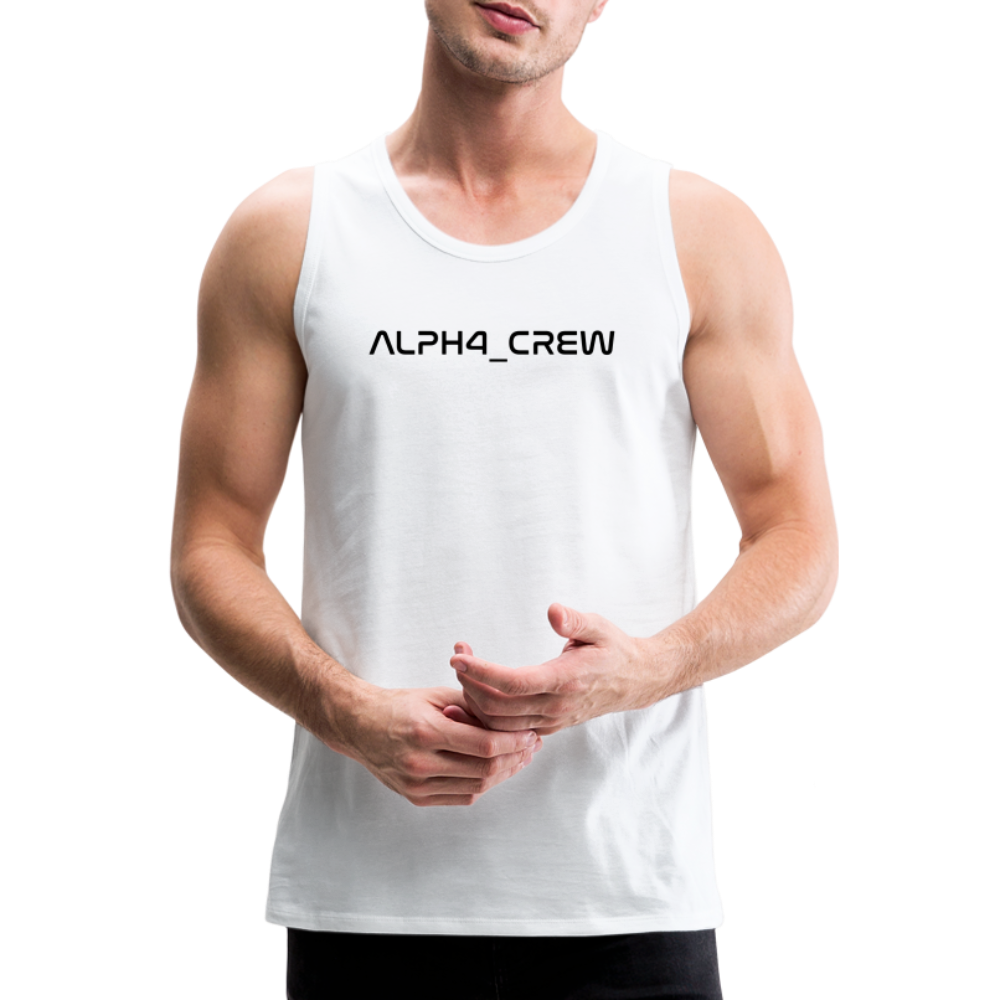 ALL FOR ONE Classic Edition White&Black Tank Top Men - Weiß