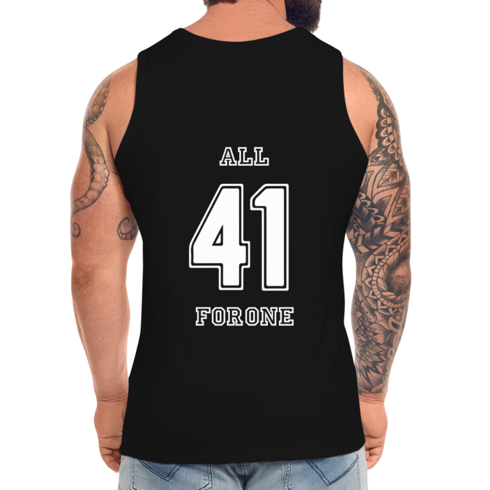 ALL FOR ONE Classic Edition Black&White Tank Top Men - Schwarz