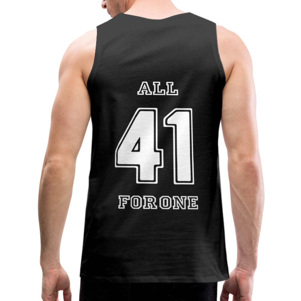 ALL FOR ONE Classic Edition Black&White Tank Top Men - Schwarz