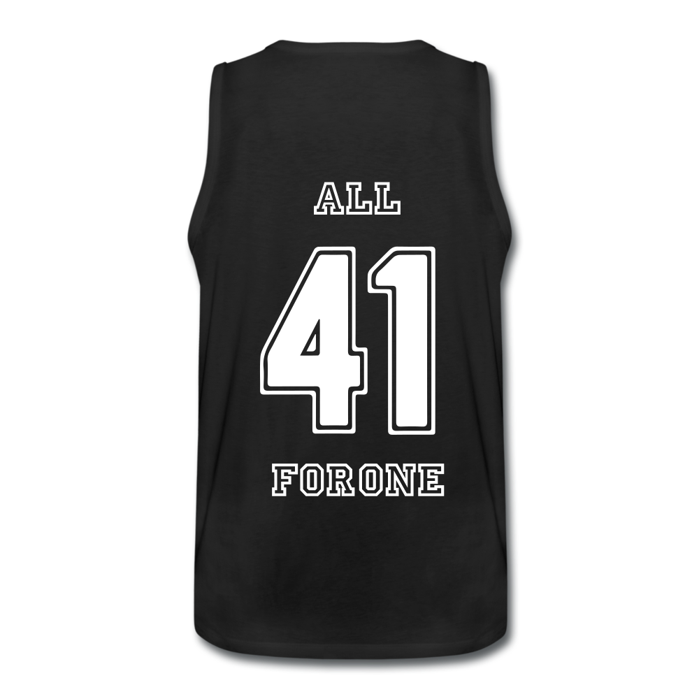 ALL FOR ONE Classic Edition Black&White Tank Top Men - Schwarz