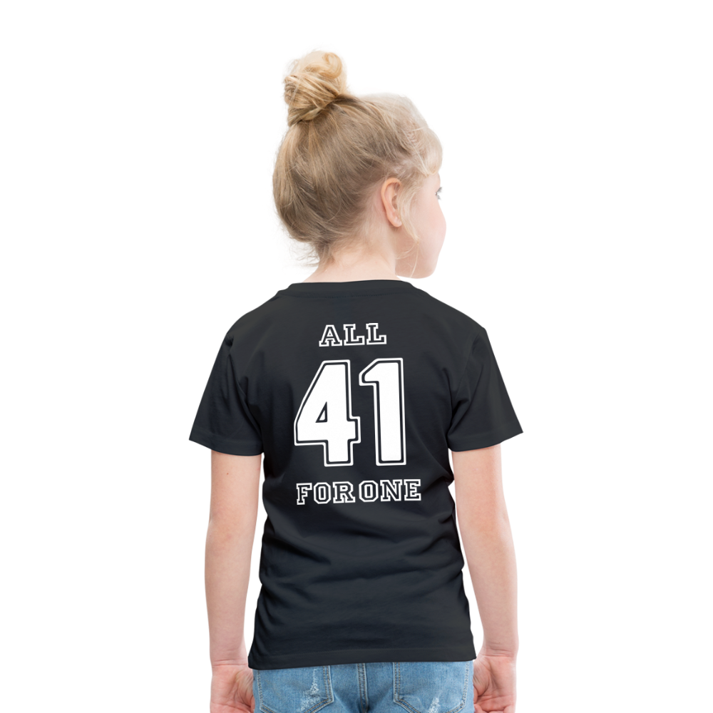 ALL FOR ONE Classic Edition Black&White T-Shirt Kids - Schwarz