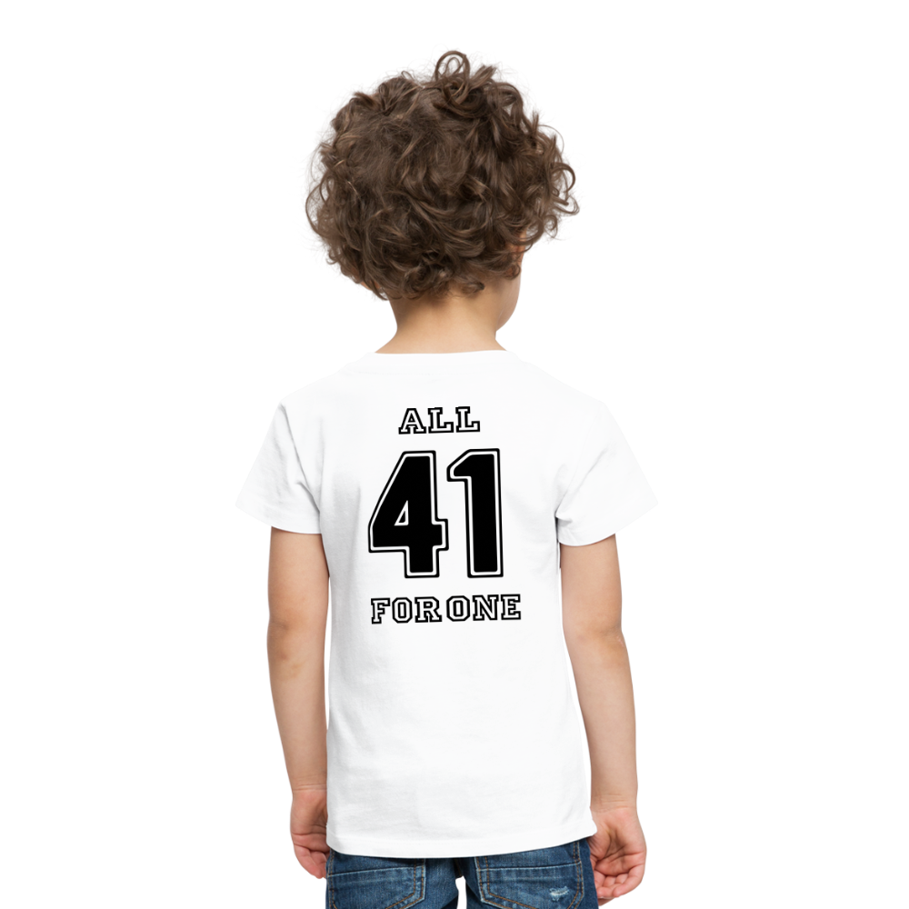 ALL FOR ONE Classic Edition White&Black T-Shirt Kids - Weiß