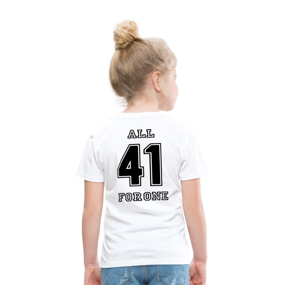 ALL FOR ONE Classic Edition White&Black T-Shirt Kids - Weiß