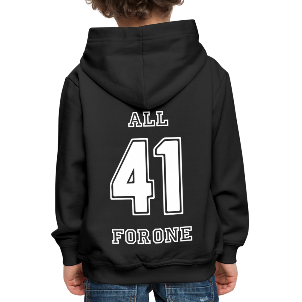 ALL FOR ONE Classic Edition Black&White Hoodie Kids - Schwarz