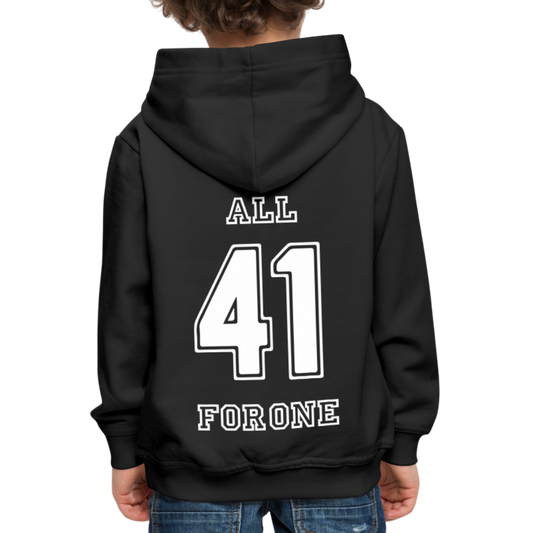 ALL FOR ONE Classic Edition Black&White Hoodie Kids - Schwarz