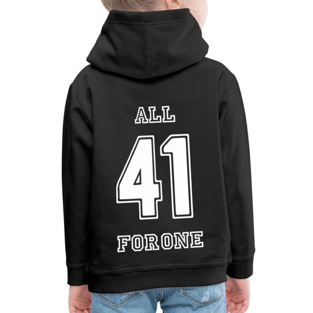 ALL FOR ONE Classic Edition Black&White Hoodie Kids - Schwarz