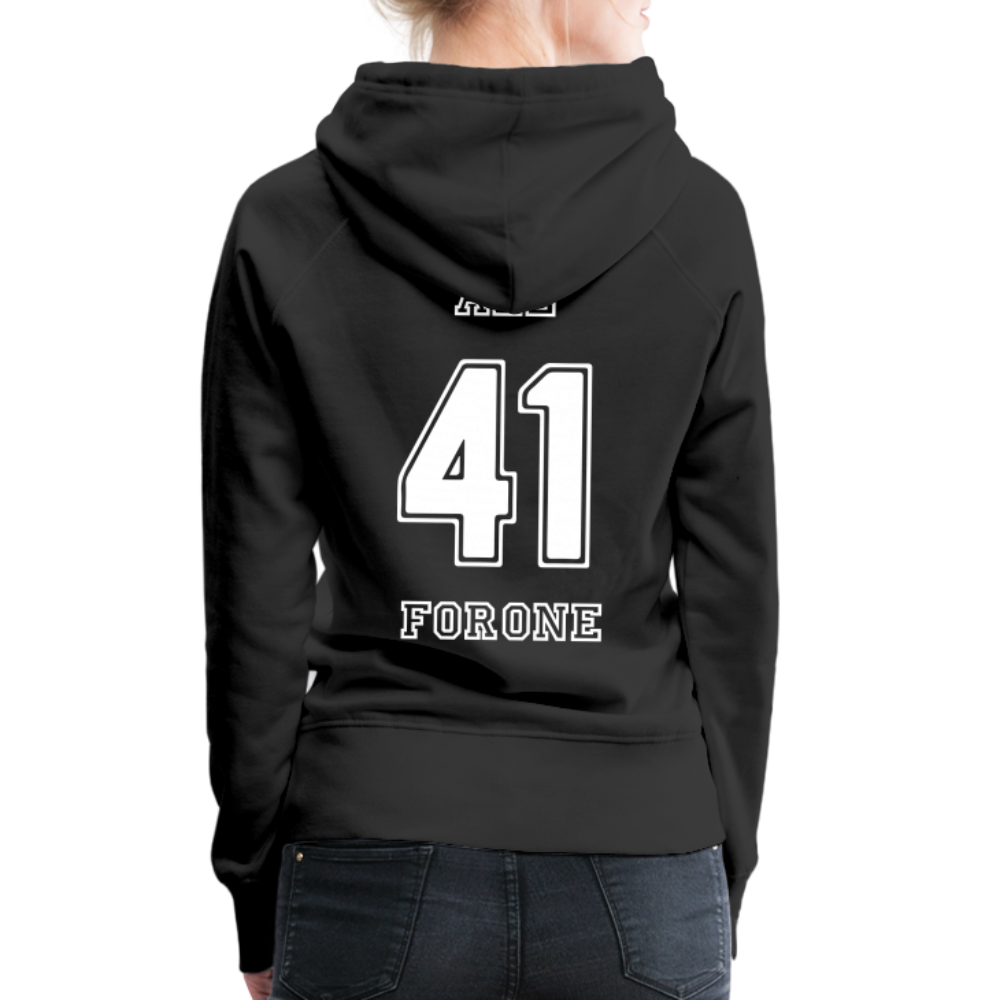 ALL FOR ONE Classic Edition Black&White Hoodie Woen - Schwarz