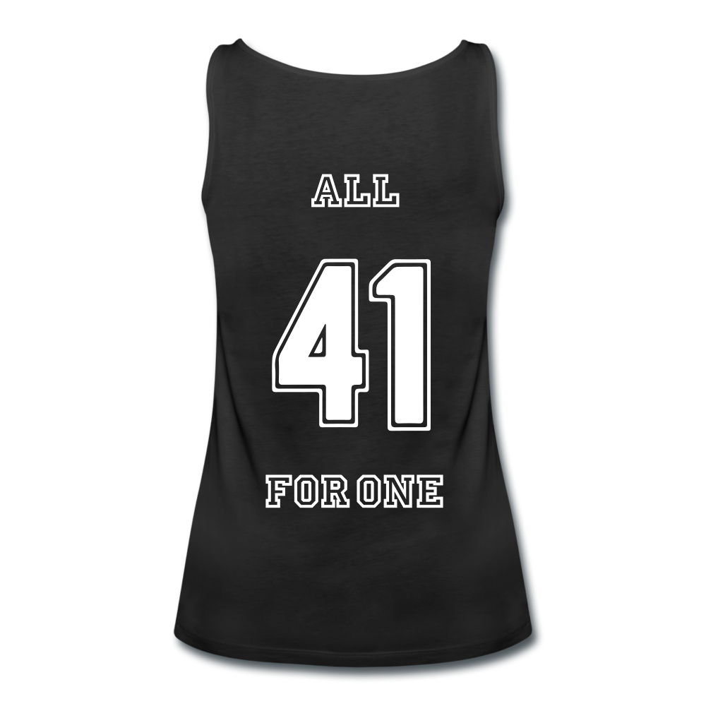 ALL FOR ONE Classic Edition Black&White Tank Top Women - Schwarz