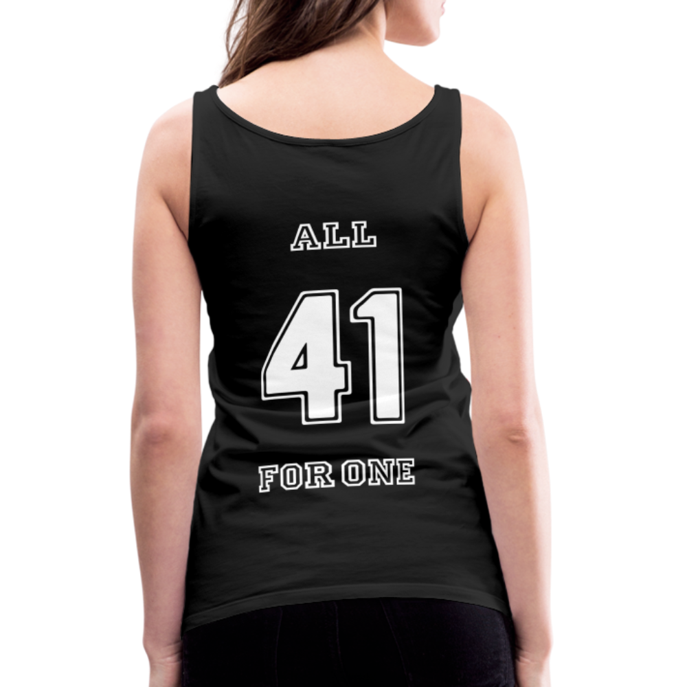 ALL FOR ONE Classic Edition Black&White Tank Top Women - Schwarz