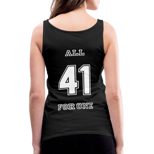 ALL FOR ONE Classic Edition Black&White Tank Top Women - Schwarz