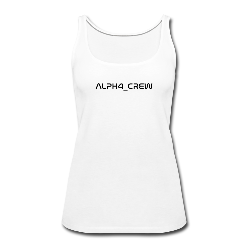 ALL FOR ONE Classic Edition White&Black Tank Top Women - Weiß