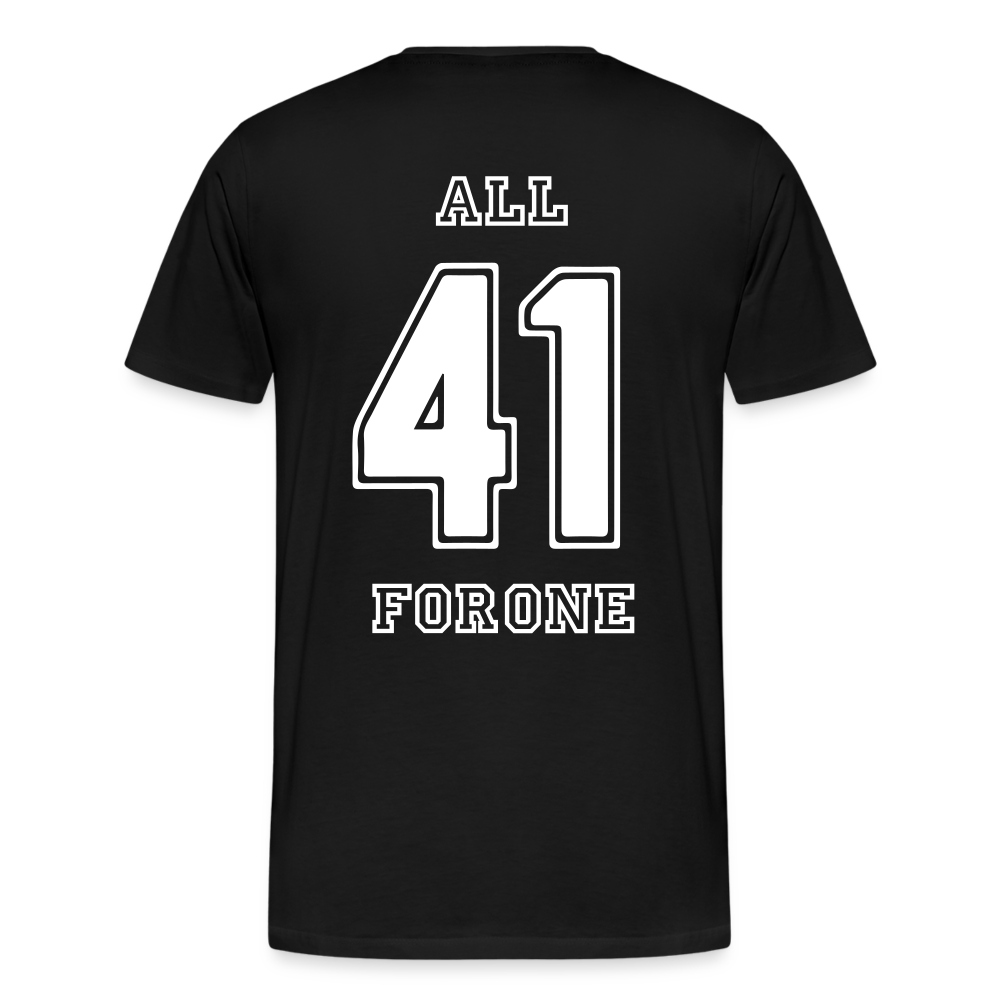 ALL FOR ONE Classic Edition Black&White T-Shirt Men - Schwarz