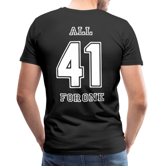 ALL FOR ONE Classic Edition Black&White T-Shirt Men - Schwarz